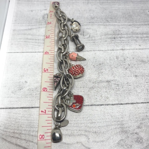 Chico's chunky chain clip on/off 6 fun dangle charms bracelet-read first. - Picture 7 of 7
